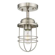  9808-SF PW - Seaport Semi-Flush in Pewter